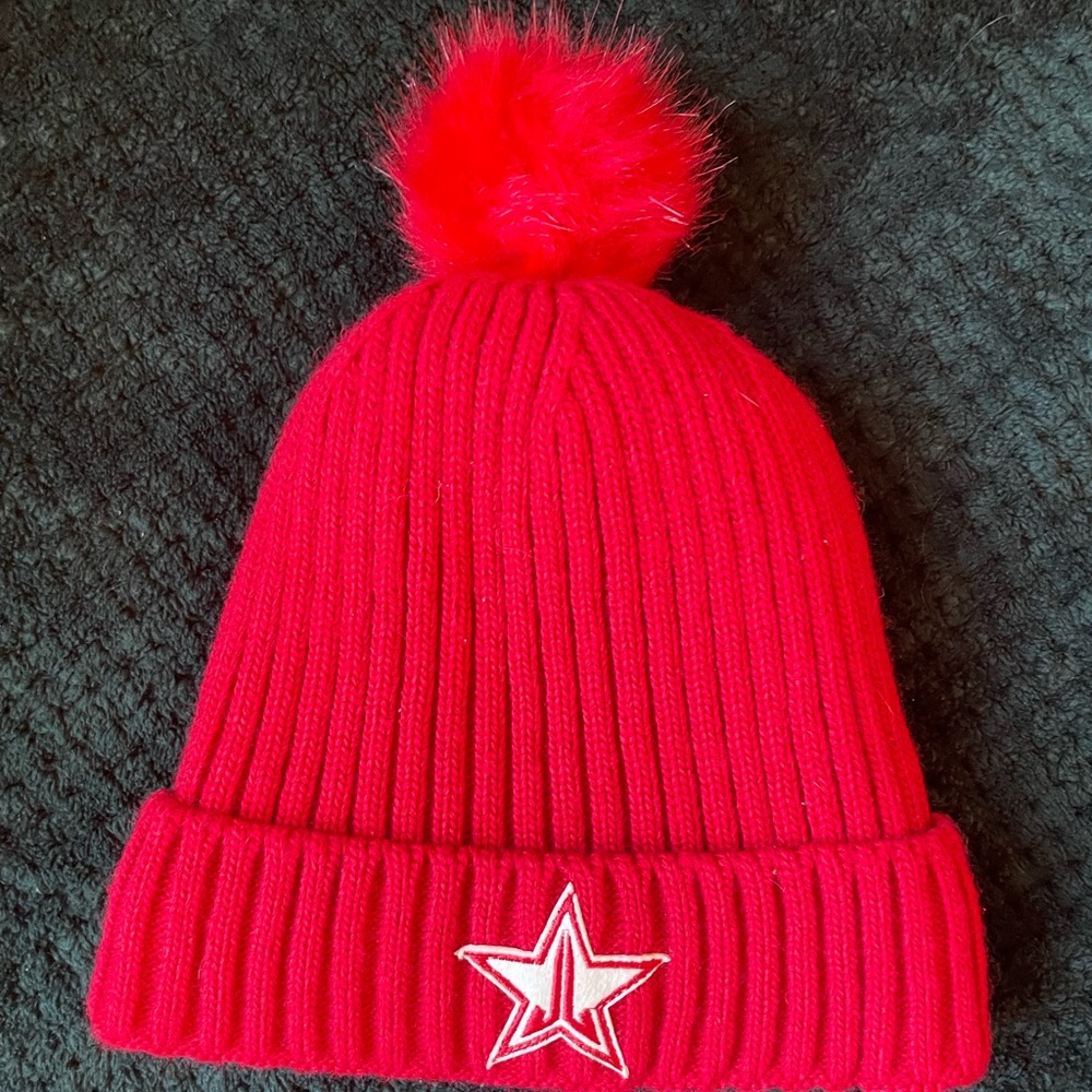 Jeffrey star fur lined beanie